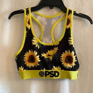 sunflower PSD sports bra
